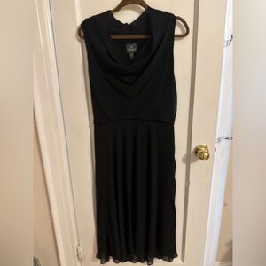 Adrianna Papell Black Midi Dress